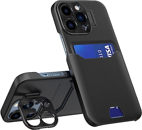 Coque iPhone 14 Pro antichoc noire INFRI avec protection objectif et fente carte