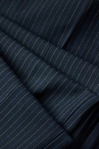 Image of SNITCH Men Formal Trousers | Tailored Pleated Design with Regular Fit & Smooth Texture | Premium Polyester Blend for Office, Meetings & Special Occasions