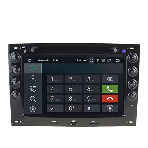 SFUO 4G 64G WiFi Multimédia RDS Stéréo 2 VACARME Voiture Android 10. 0 DVD GPS Radio Fit for Megane 2003 2004 2005 2006 2007 2008 2009 2009 2010 (Color : with DSP)