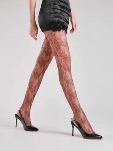 Image of TBFT Guling one pair sexy black or hot pink stockings pantyhose fishnet tights lace leggings for women Christmas rose pattern