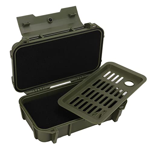 Hominas Wasserdichte Box, Stoßfeste Aufbewahrungsbox Kunststoff Survival luftdicht Fall für Luft Camping Wandern Angeln im Freien