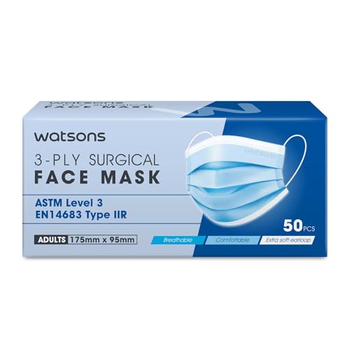 WATSONS SURGICAL 3PLY MASK ADL 50S