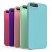 Ace Teah 5 Pack iPhone 7 8 Plus Cases Protective TPU Shell Cover Skin for Apple iPhone 7/8 Plus Flexible TPU Gel Scratch Resistant Bumper Phone Cases Slim Fit - Deep Purple Pink Plum Sky Blue Green