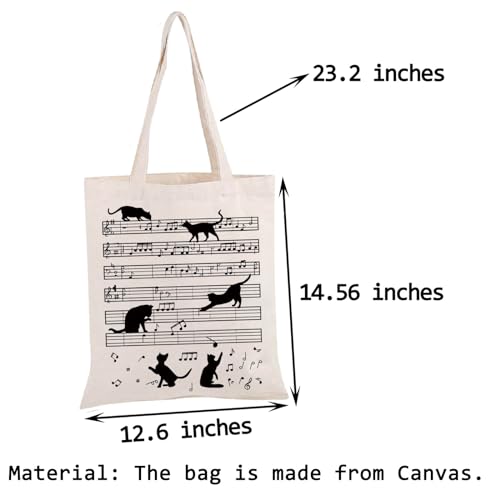 Bolso Tote Nota Musical PWHAOO para Mujer miniatura 4