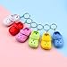 MPK DIY mini hole shoe keychain is a refreshing and summer getaway, making it a unique pendant keychain gift. (Red(A single shoe))