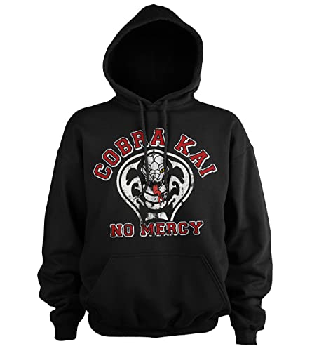 Sweat Cobra Kai No Mercy confortable noir taille Medium contre le froid