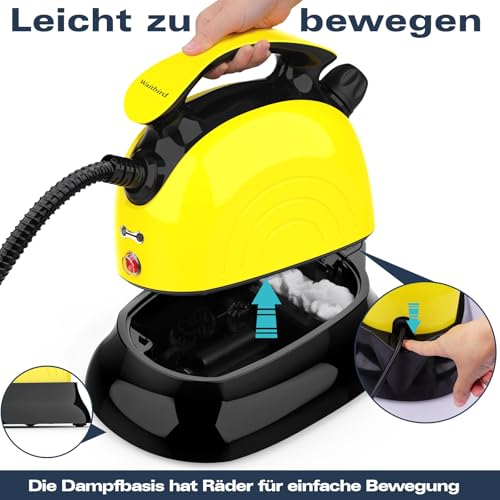 Heavy Duty Dampfreiniger Basis mit abnehmbarer und absperrbarer Plattform, einfache Montage, tragbar auf Rädern, Bodenschutz für Haushalts- und gewerbliche Dampfreiniger