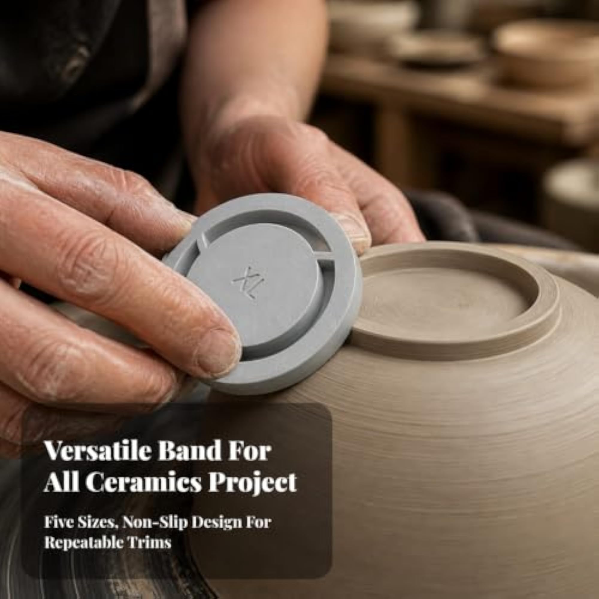 5 Pieces Consistent Depth Pottery Foot-Circle Forming Tool