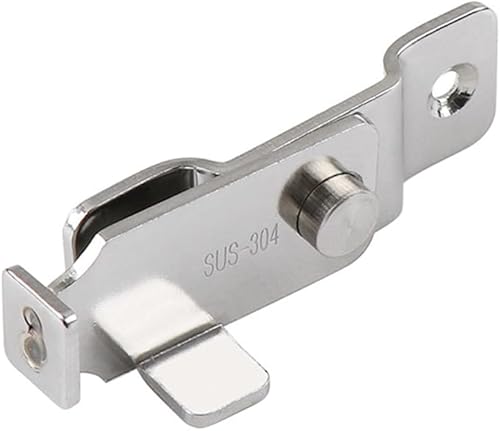 Miniatura 7 de Pestillo de cerrojo de puerta de 90 grados, cerradura de puerta de granero, hebilla de cierre de puerta de ángulo de 90 grados, pestillo de bloqueo