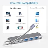 RREAKA Hub USB C do iPada Pro 9 w 1 adapter do iPad Pro M4 M2 M1 13 12,9 11 cala do iPad Air z 4K HDMI, USB-C PD, czytnik kart SD/Micro SD, USB 3.0, 3,5 mm Audio Jack Dane Akcesoria-Pink
