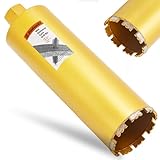 DaduoRi 6 Inch Wet Core Drill Bit, 6' Diameter x 14' Depth,1-1/4'-7 Thread, High-Performance Diamond Core Bits for Reinforced Concrete with Rebar, Masonry, Brick Block,Cement, Stucco, Stone (152mm)