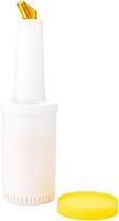 Vista 29 de Restaurantware - Botella vertedora de jugo de 2.5 cuartos de galón, 1 recipiente resistente a fugas para almacenar y verter - Tapa dispensadora, Rojo