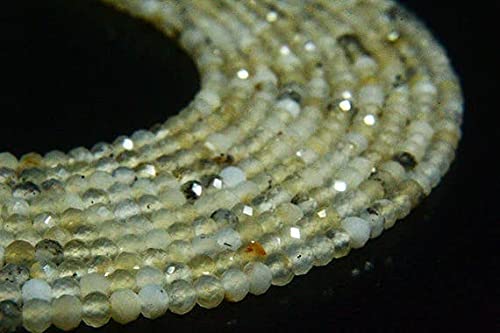 Rondelles opale dendritique 2.5mm perles naturelles uniques pleines de poésie