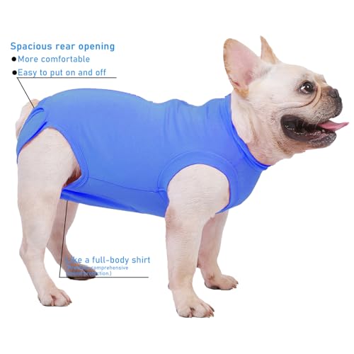 Image of Dog Surgery Recovery Suit - After Spay, Abdominal Wounds Post Surgical Recovery, Anti Licking Breathable Dog Onesies for Small, Medium & Large Pet, Alternative Bandages Cone E-Collar