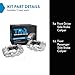 TRQ Front Brake Caliper Set Compatible with 2003-2009 Toyota 4Runner 2007-2014 FJ Cruiser 2005-2023 Tacoma