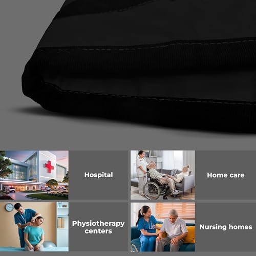 Image of OTICA Patient Lifting Belt 57x14 in with Handles & Safety Buckle (Black)
