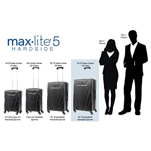 Travelpro Maxlite 5 Hardside Spinner Wheel Luggage (Imperial Purple, Checked-Large 29-Inch) #TOP5