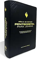 BÍBLIA DE ESTUDO PENTECOSTAL PARA JOVENS MÉDIA LUXO PRETA