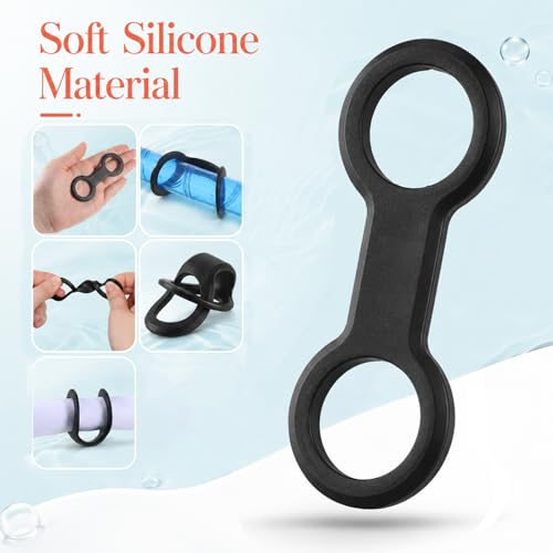 Jeffdad 4 Pcs Diving Snorkel Keeper, Clip de Silicona para Tubo de Máscara de Buceo miniatura 3