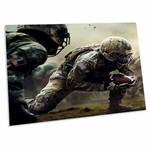 3dRose Desk Pad con diseño foto soldados futbol americano miniatura 1