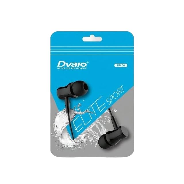 Wired Earphones | DVAIO – ELTE Sport | Affordable, with Built in Mic, High Definition Audio; for Mobile, Audio Player, Laptop, Tablet – Hot Deal!