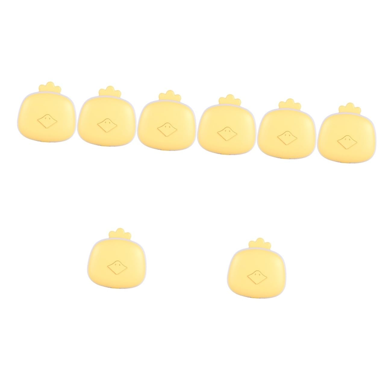 BESPORTBLE 8pezzi Scaldamani Usb Portatile Mini Scaldamani Forma Di Cartone Con Specchio Pollo Riscalda Mani Compatto e Leggero Per Ufficio e Attività All Aperto