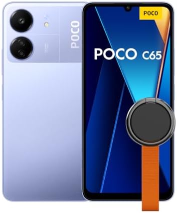 POCO C65 Purple-Smartphone 8+256G-MediaTek Helio G85 processor,Smooth 6.744โ90Hz display,18W fast charging(UK Version+2 Years Warranty)
