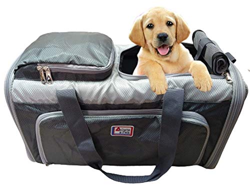 BOLSA EXPANSÍVEL EM 3 LADOS P/TRANSPORTE CACHORROS E GATOS