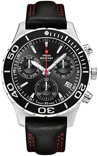 Montre Swiss Military SM34048.07 pour homme en acier noir