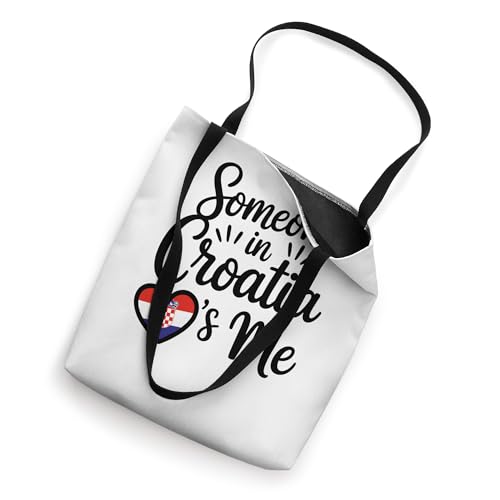Bolsón Tote Corazón Someone In Croatia Loves Me miniatura 2