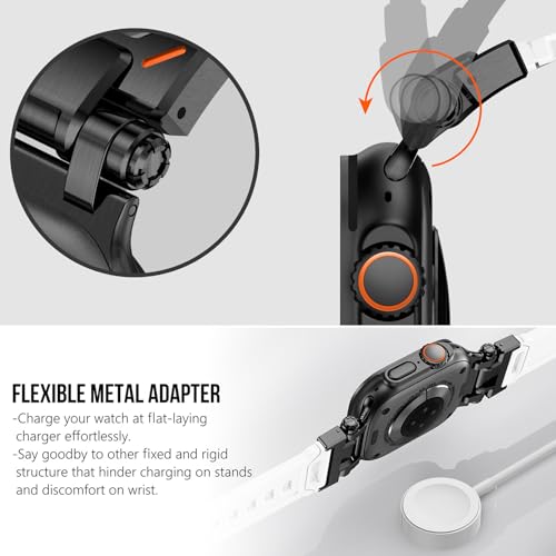 Image of KADES Rugged TPU Sport Band for Apple Watch Ultra 3 /2 /1 49mm, Metal Connectors for Apple Watch Series 11 /10 /SE3 46mm Series 9 /8 /SE2 /7 /6 /SE /5 /4 /3 /2 /1 45mm /44mm /42mm