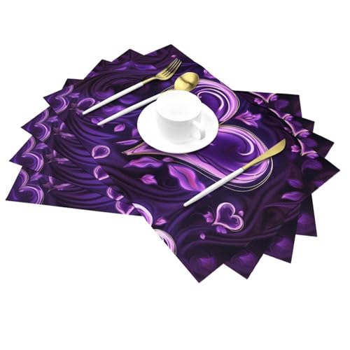 Sets de table en vinyle PVC anti-glisse et thermorésistant - 7
