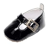 Baby Girl Elegant Patent-Leather Buckle T-Strap Mary Jane Moccasins Shoes Non-Slip Infant First...