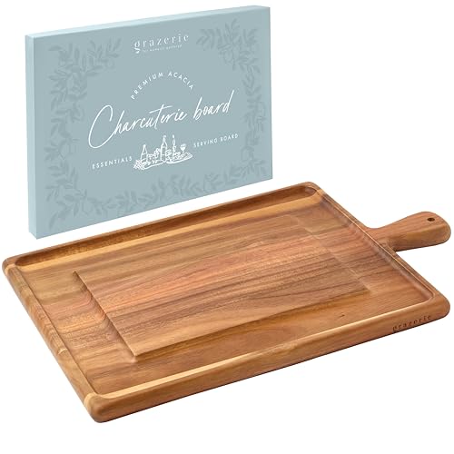 Tabla de Cortar Rectangular de Madera Acacia con Asa miniatura 1