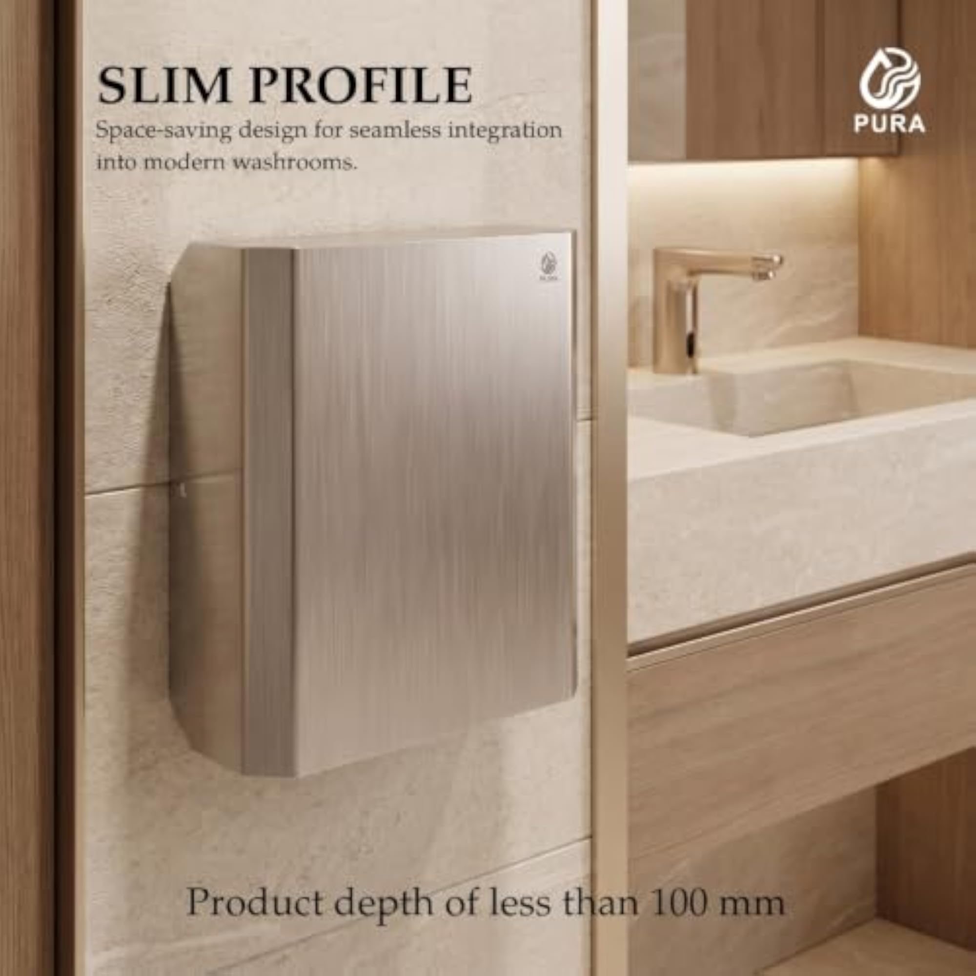 Stainless Steel Hand Dryer, High Speed Drying