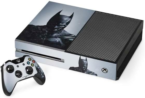Skinit Decal Gaming Skin Compatible with Xbox One Console and Controller Bundle - Officially Licensed Warner Bros Batman Arkham Design