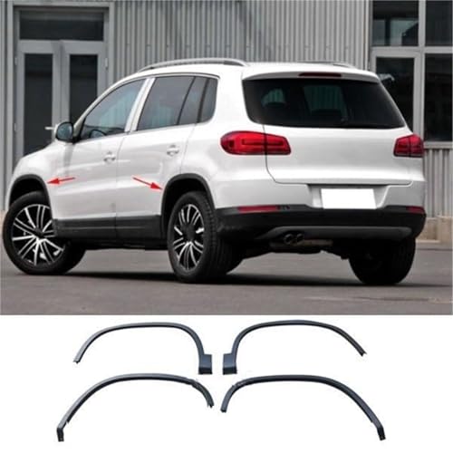 Protections d'ailes VW Tiguan extensions de passage de roue noir mat