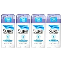 Sure Regular Original Solid Antiperspirant & Deodorant 2.7 Ounces, Pack of 4