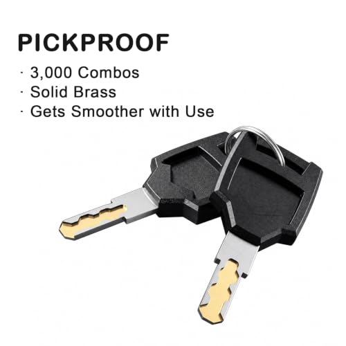 Image of RV Door Lock Replacement, Camper Door Lock Fits 2.75 inch x 3.75 inch Cutout | RV Door Handle & Camper Door Lock Replacement - Compatible with RVs, Travel Trailers, Fifth Wheels and More