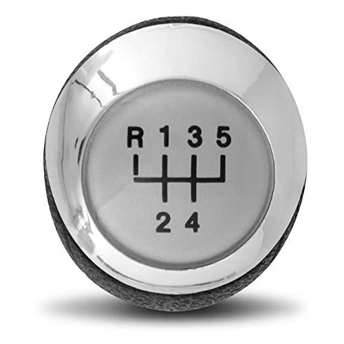 Bola de Câmbio Manopla Onix Spin 2013 a 2020 Lente Prata Aro Cromado