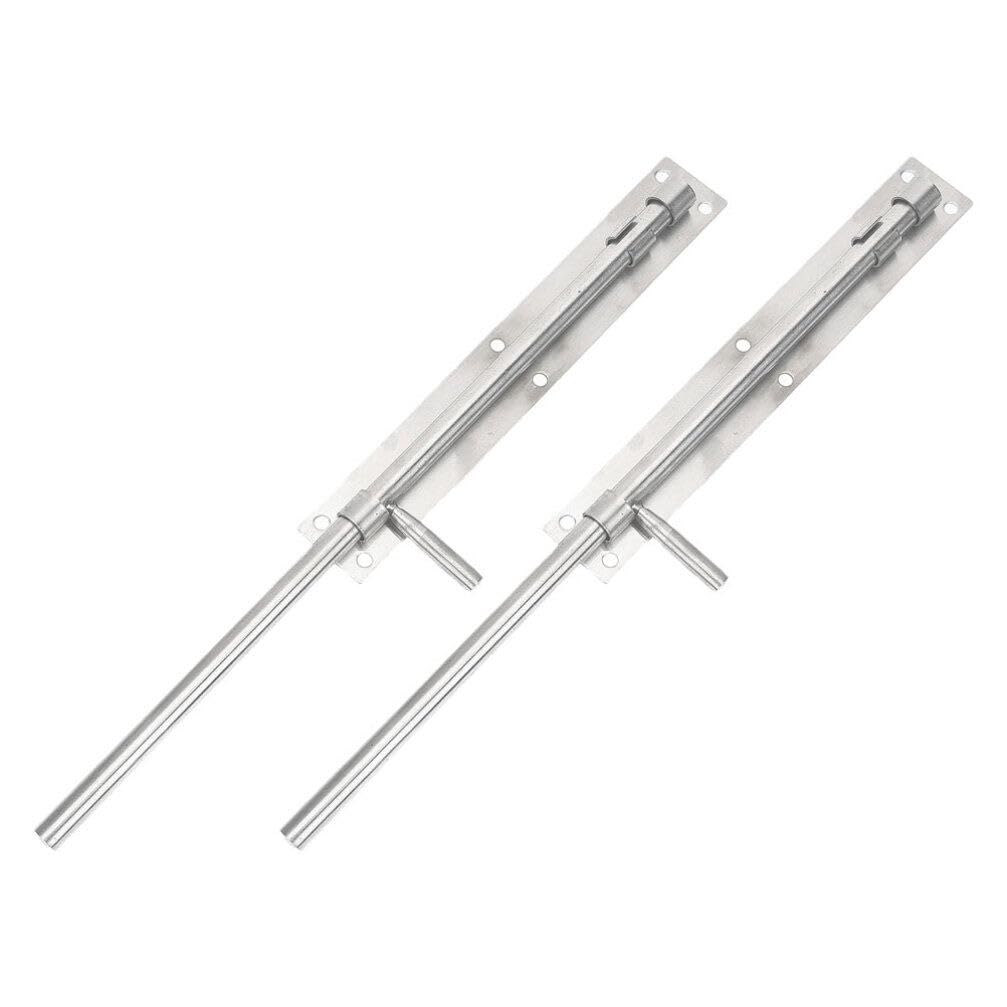 Artibetter 2pezzi Chiavistello Scorrevole Acciaio Inossidabile Serratura Per Porta Interna Resistente e Facile Da Installare Sicurezza Aggiuntiva Per Bagni e Camere Da Letto