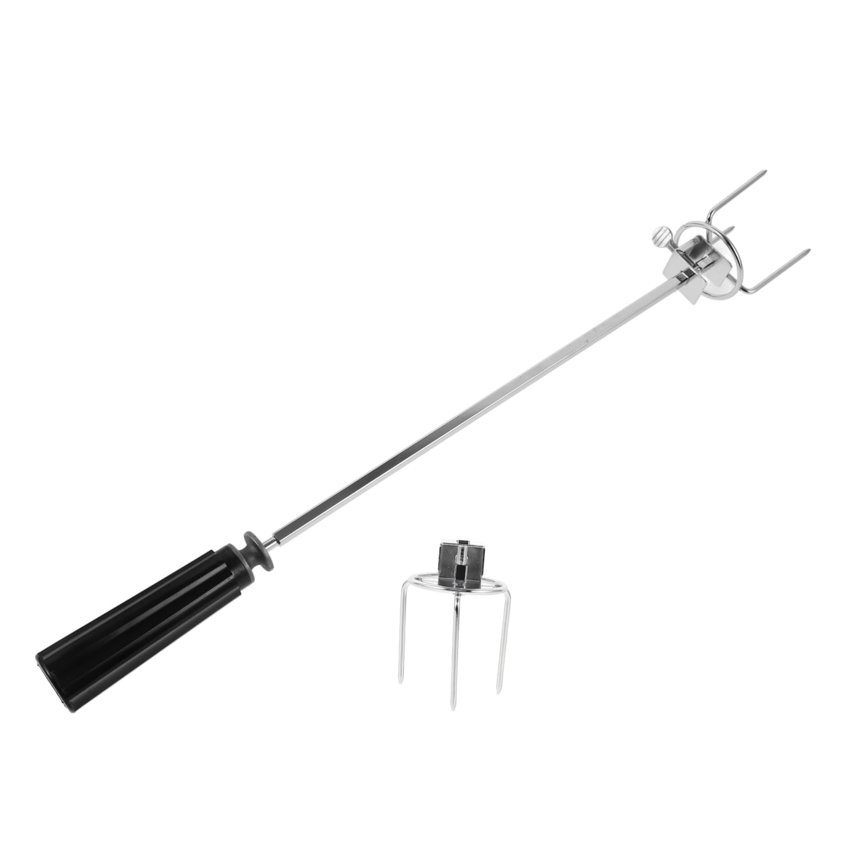 Abaodam 2 Set forchetta da barbecue bastoncini da barbecue griglia per barbecue torrefazione grigliare Forks accessori per arrostire forno forchetta da carne Acciaio inossidabile Silver