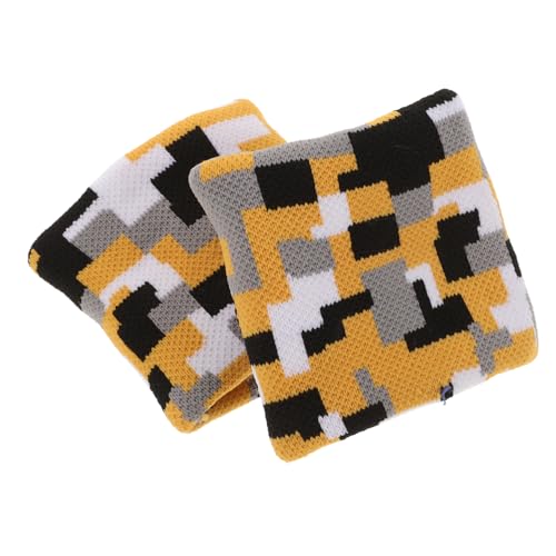 ifundom 1 Paire Protège Poignet Sportif Éponge Camouflage Bandes Absorbantes pour Échauffement et Protection du Poignet pour Yoga la Course Gymnastique