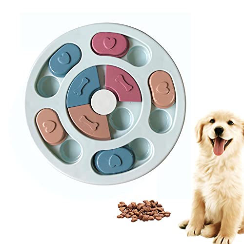 ¡El Reto del Olfato! Juegos Educativos para Perros que Potencian su Nariz 6 Rompecabezas para Perros con alimentador Lento para Perro, dispen...