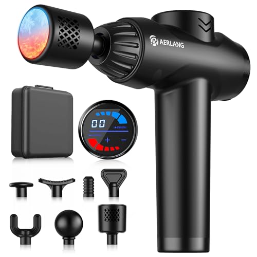 AERLANG Massage Gun with Heat and Cold,Deep Tissue Massage Gun,