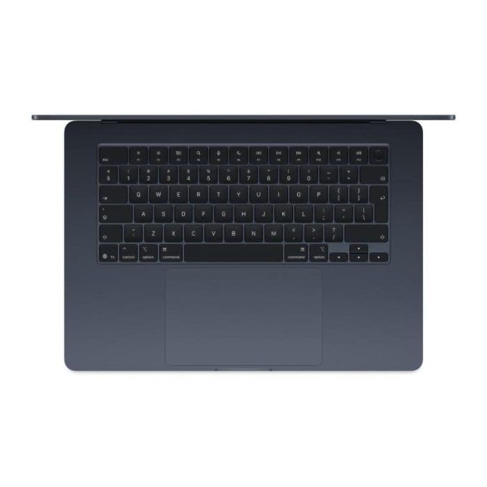 Apple 15" MacBook Air Laptop, M5 Chip mit 10‑Core CPU und 10‑Core GPU: Entwickelt für KI, 15,3" Liquid Retina Display, 16 GB, 1 TB SSD, Touch ID, WLAN 7; Mitternacht; QWERTY Tastatur