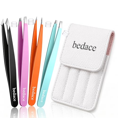 bedace Tweezers for Women Facial Hair,Stocking Stuffers Birthday Gifts for Mom Mothers Wife...