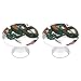 2 Pièces Boutons de Porte en Verre Cristal Boutons de Tiroir Décoratifs Poignées de Meuble Ronde avec Vis pour Placard Armoire Cuisine Dragon tenant une épée