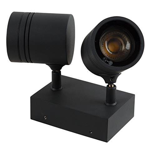 Preisvergleich Produktbild Heitronic Wandleuchte Borneo 2-flammig GU10 max. 2x10W anthrazit