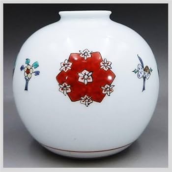 Amazon.co.jp: 十四代 酒井田柿右衛門 錦 花丸文 一輪生 花瓶 共箱付 Amazon.co.jp: 十四代 酒井田柿右衛門 錦 花丸文 一輪生 花瓶 共箱付